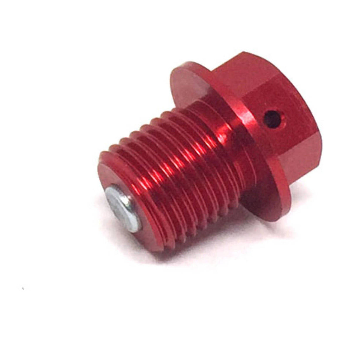 Zeta Magnetic Drain Bolt M14x1.5x14 - Red