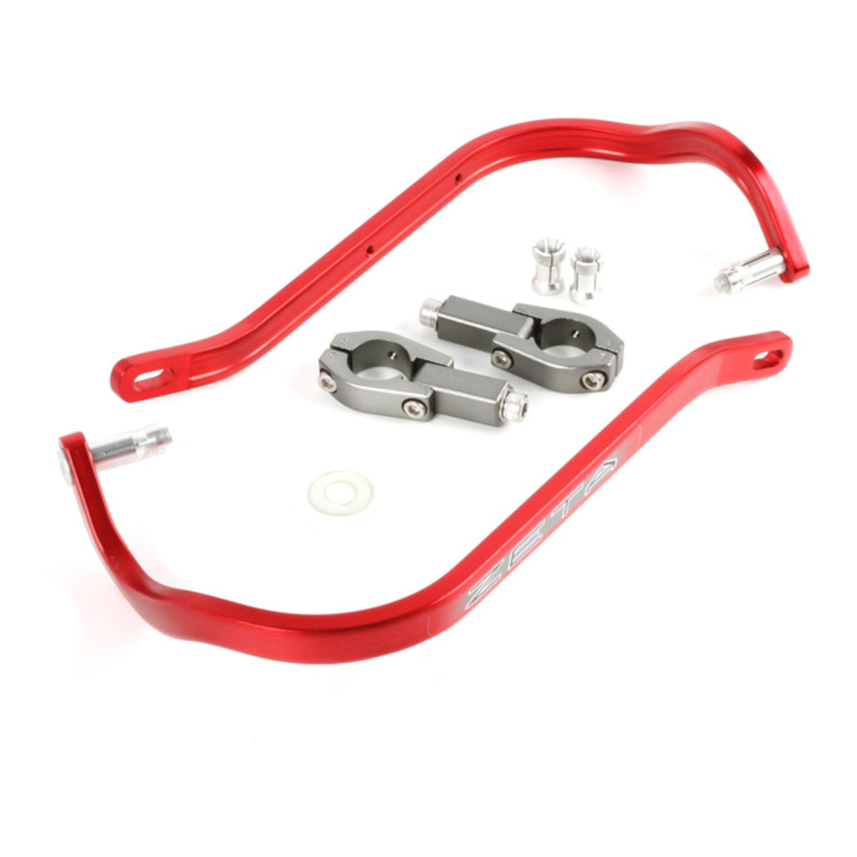 Zeta Armor Bended Hand Guard for 28.6mm Bar - Red
