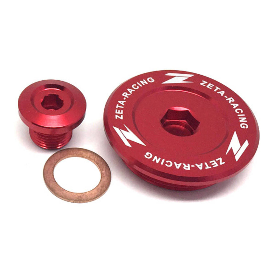 Zeta Engine Plugs Suzuki DRZ400S/SM '00- - Red