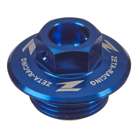 Zeta Oil Filler Plug Suzuki RM/RMZ, Yamaha Serow 250 - Blue