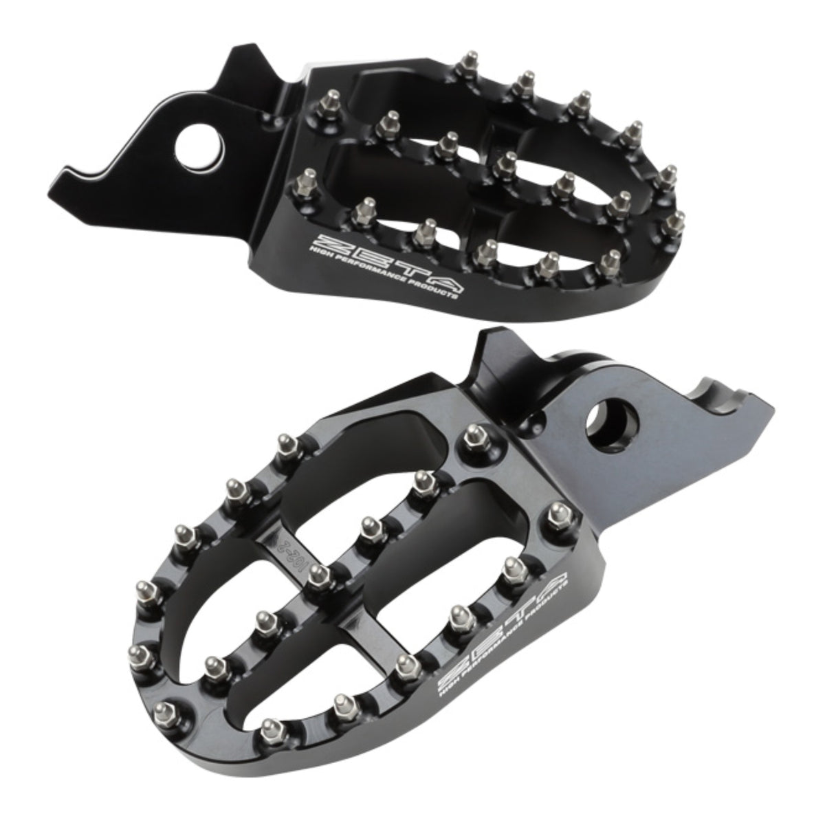 Zeta Aluminium Footpegs KX250F/450F - Black