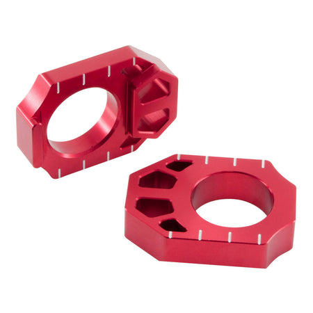 Zeta Rear Axle Block Kawasaki KX/KXF '03-16 ,Suzuki RMZ '04- Red