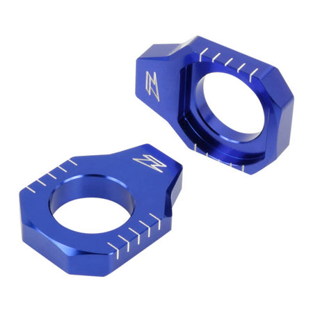 Zeta Rear Axle Block Kawasaki KXF250 '17-,KXF450 '16- Blue