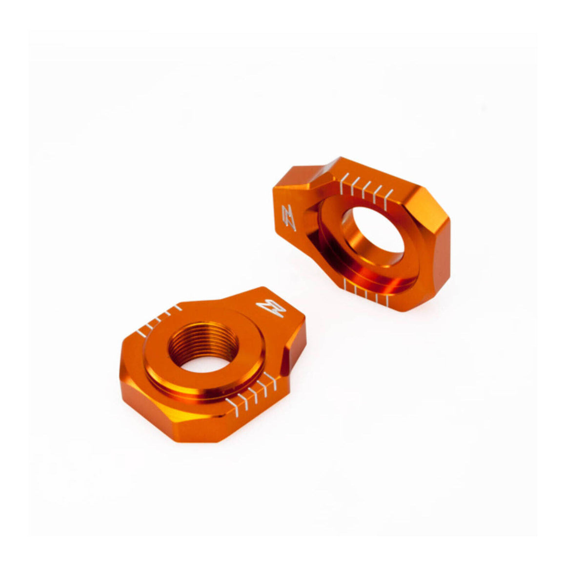 Zeta Rear Axle Block KTM SX/SXF- '12, 85SX,EXC Orange