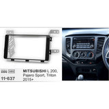 FITTING KIT MITSUBISHI L200 , TRITON 2020 ON DOUBLE DIN (GLOSS BLACK)