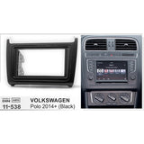 FITTING KIT VOLKSWAGEN POLO 2014 - 2019 DOUBLE DIN (BLACK)