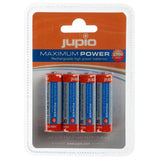 JUPIO RECHARGABLE BATTERY AA 2700MAH 4PK