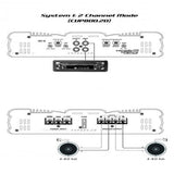 CERWIN VEGA AMPLIFIER CVP SERIES 2CH 60W RMS X 2 @ 4OHM / 85W RMS X 2 @ 2OHM