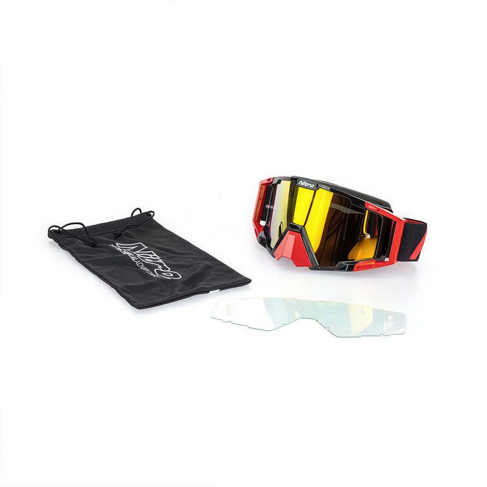 NITRO NV-100 GOGGLES [RED BLACK] - 4