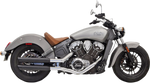 Indian BASSANI XHAUST Slip-On Mufflers Black