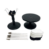 FORMULA AIRBRUSH PAINTING TURNTABLE AND HOLDER KIT WITH CLIPS