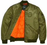 INDIAN MOTORCYCLES ROCKFORD BOMBER JACKET GREEN MENS