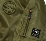INDIAN MOTORCYCLES ROCKFORD BOMBER JACKET GREEN MENS
