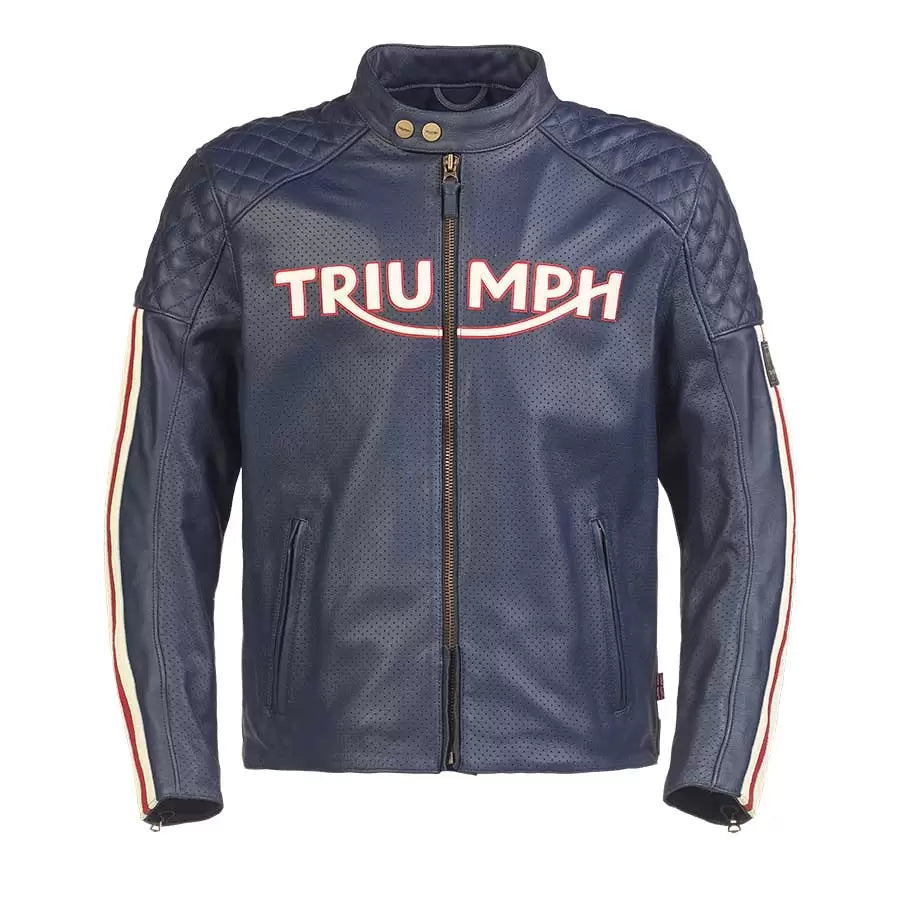 Triumph BRADDAN AIR RACE WOMENS JACKET IN BLUE