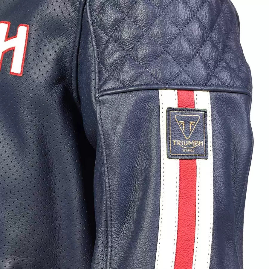 Triumph BRADDAN AIR RACE WOMENS JACKET IN BLUE