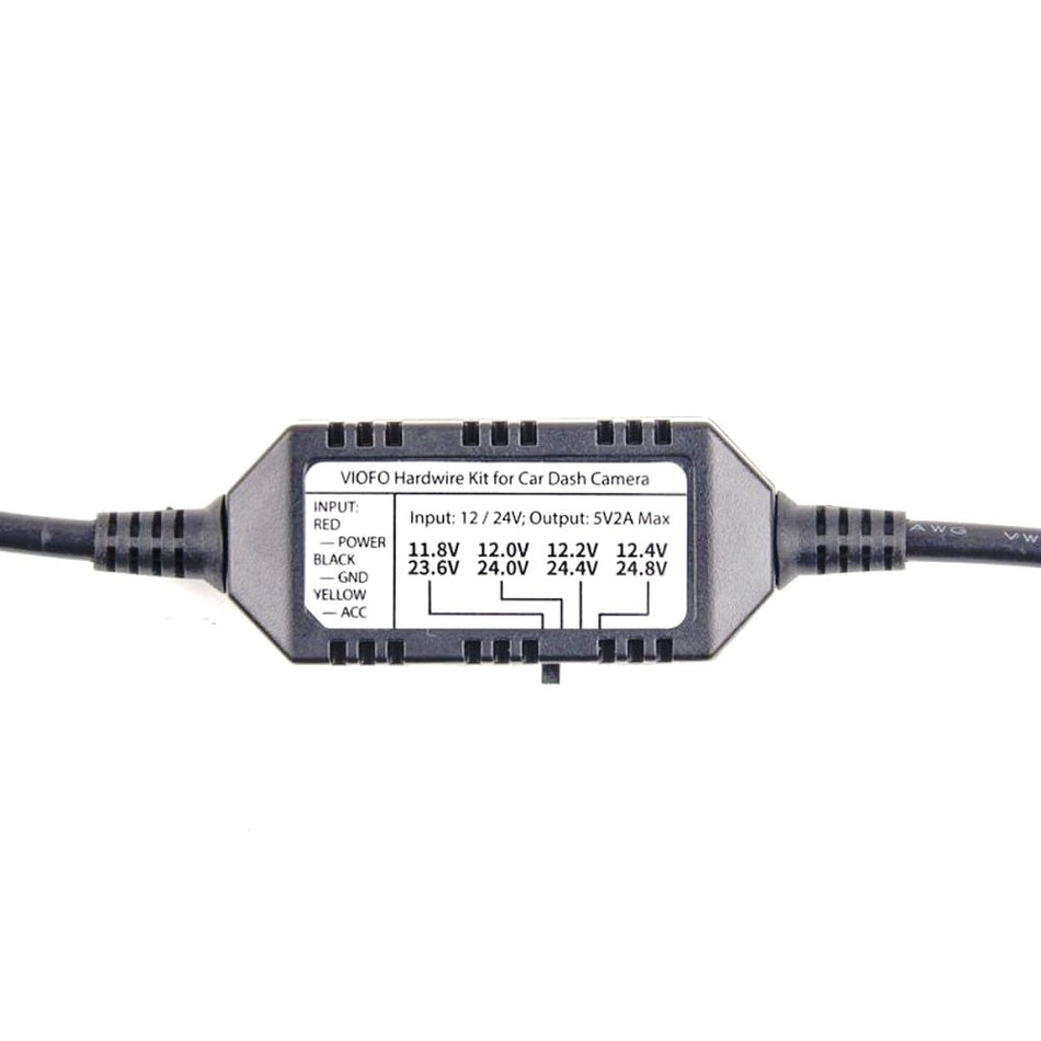 VIOFO 3 WIRE HARDWIRE KIT (MINI USB) A119V3/A129 DUO/A129 DUO IR/A129 PRO DUO/A129 PLUS DUO