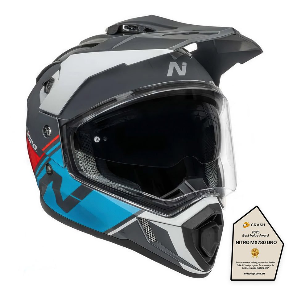 NITRO MX780 DVS [GLOSS GREY LIGHT BLUE RED WHITE] 