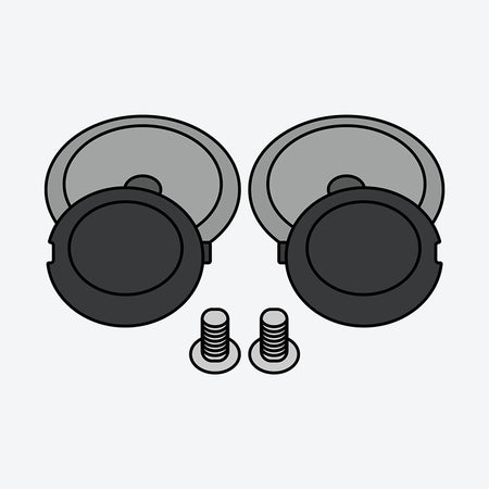 Visor Plates Helios Black Airoh