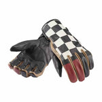 Checkerboard Glove BLK/RED/BONE/GOLD