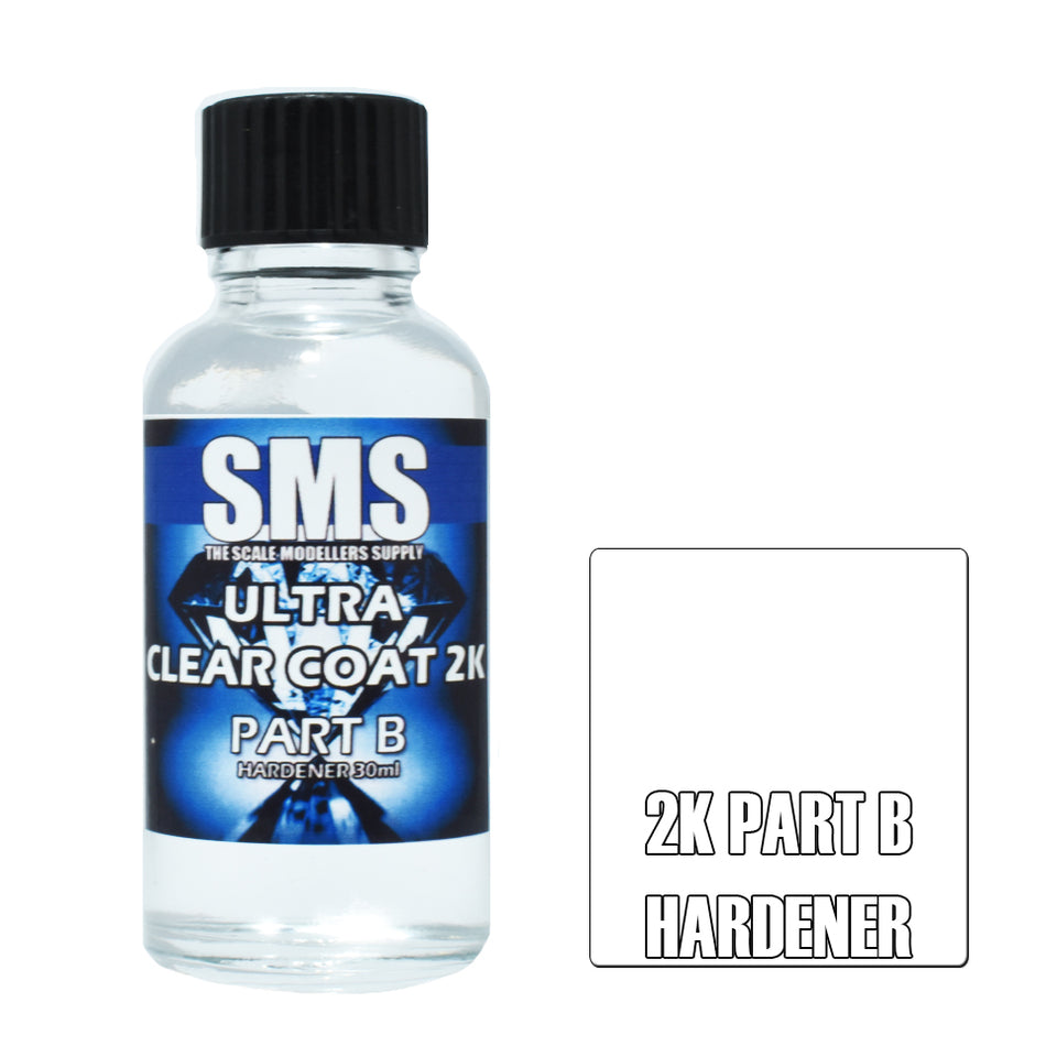 AIRBRUSH PAINT ULTRA CLEAR COAT 2K SET FOR SCALE MODELS