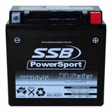 MOTORCYCLE AND POWERSPORTS BATTERY (RTX14L-BS) AGM 12V 12AH 290CCA BY SSB HIGH PERFORMANCE