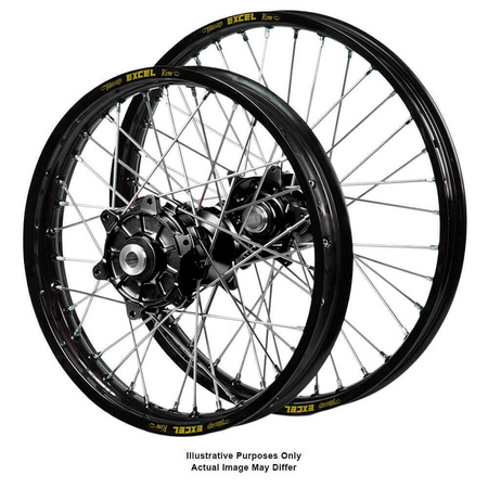 Haan/Excel ADV Wheel Set - Blk/Blk/Sil