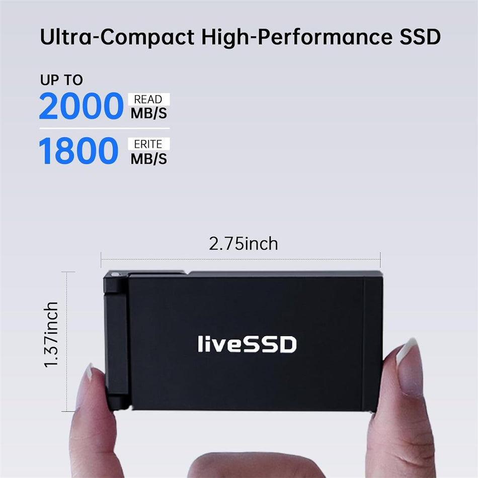 RENICE X5G LIVESSD USB 3.2 PORTABLE SSD R2000MB/S W1800MB/S 1TB