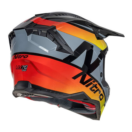 NITRO MX710 [ONYX BLACK RED YELLOW] 4