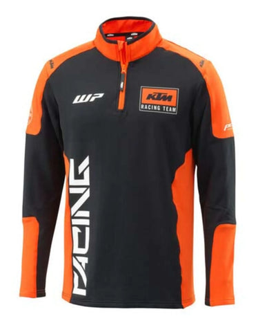 KTM 2024 Team Half Zip Sweater Black/Orange 3PW24000430