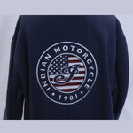 Indian Motorcycle Men's USA Flag Hoodie, Navy