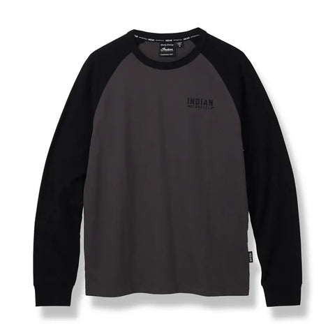 Indian Men's Raglan T-Shirt, Charcoal large