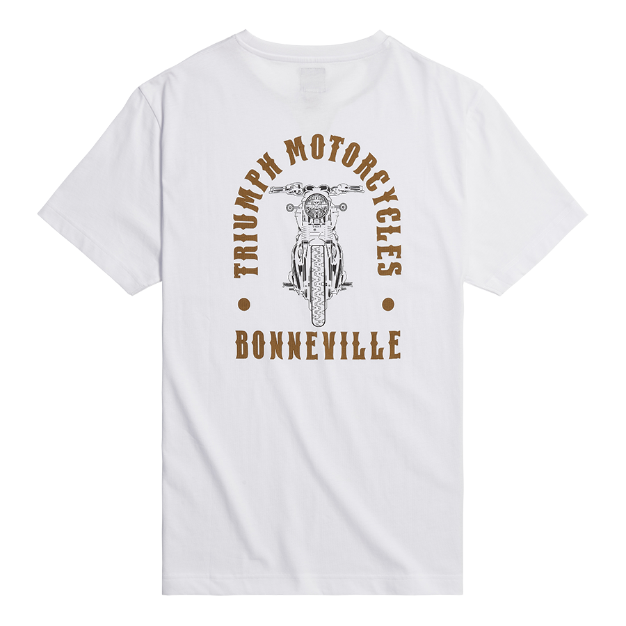 Triumph Bonneville T120 tee shirt white
