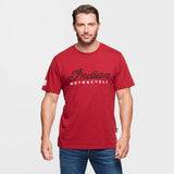 Indian Motorcycle Men's Marl Script Logo Tee, Red