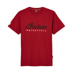 Indian Motorcycle Men's Marl Script Logo Tee, Red